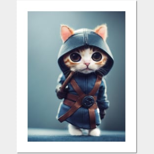 Ninja Cat Toy Posters and Art